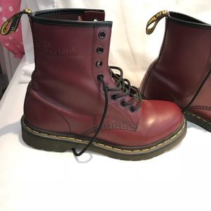 Dr Martens Burgundy Boots